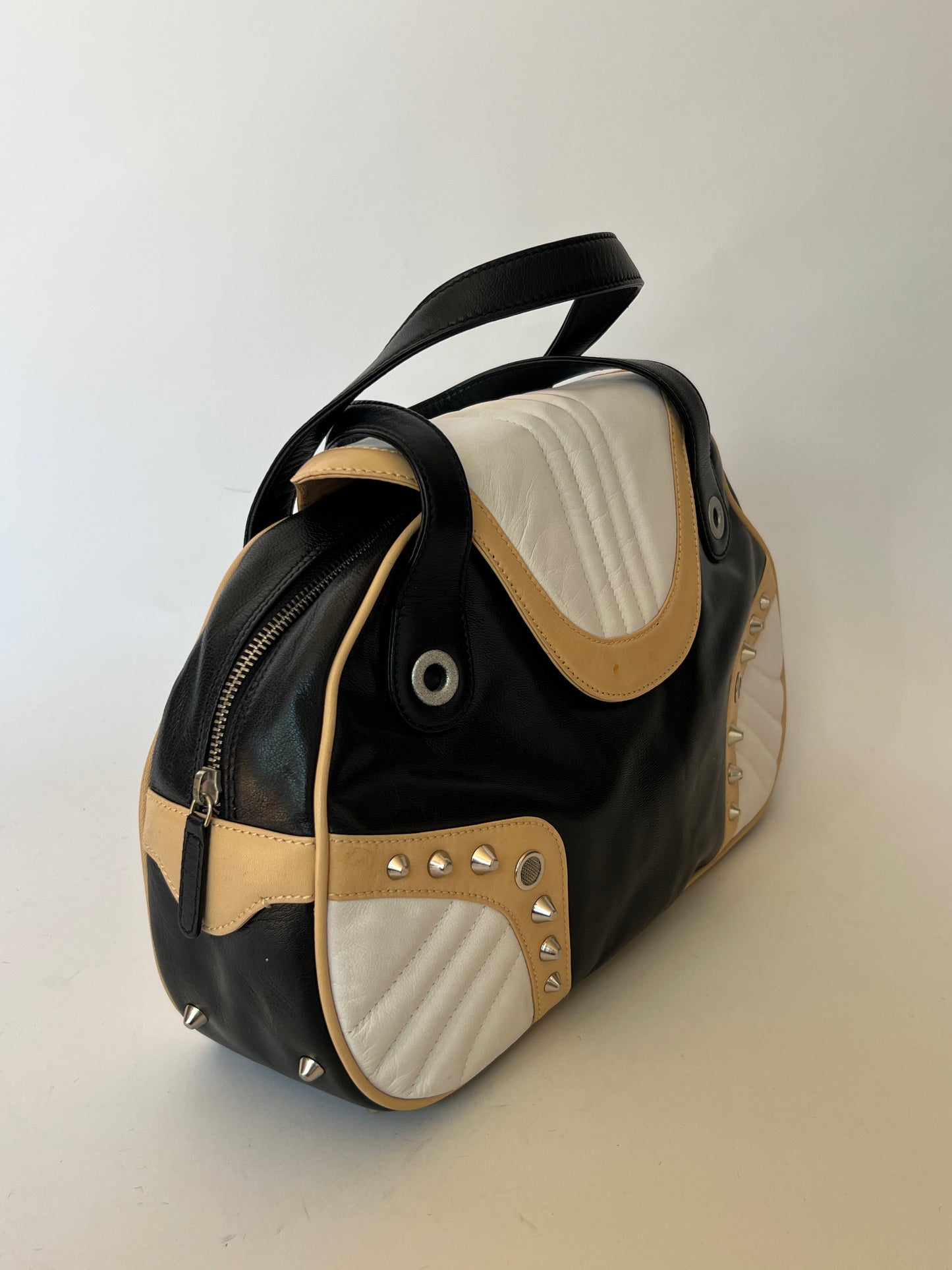 Cavalli Freedom Y2K Studded Leather Bag