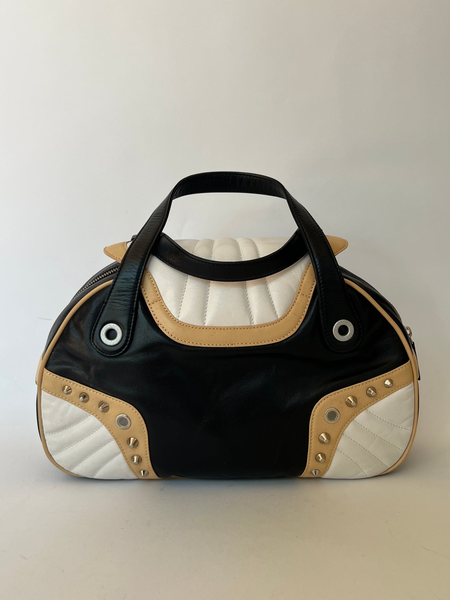 Cavalli Freedom Y2K Studded Leather Bag