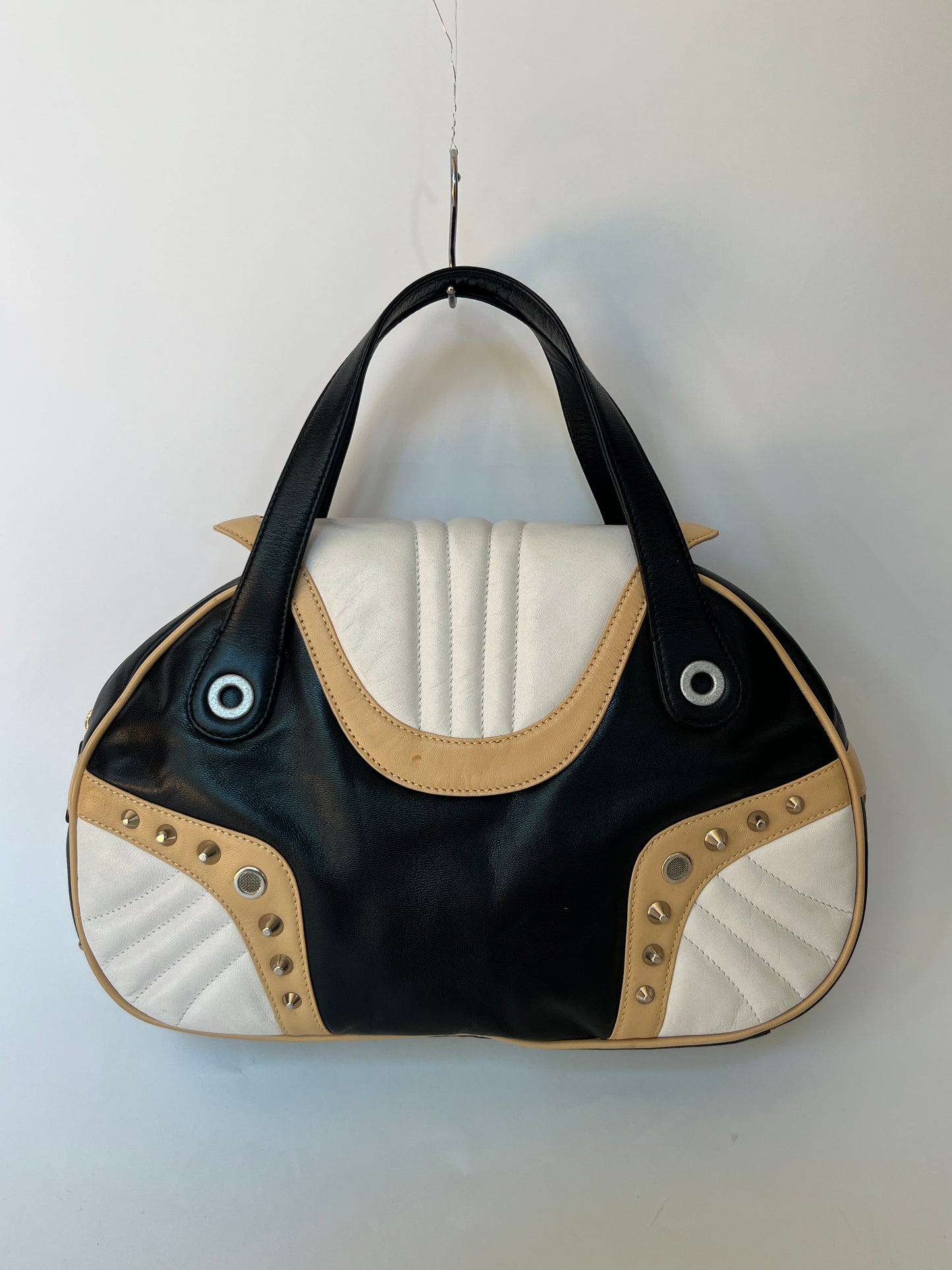 Cavalli Freedom Y2K Studded Leather Bag