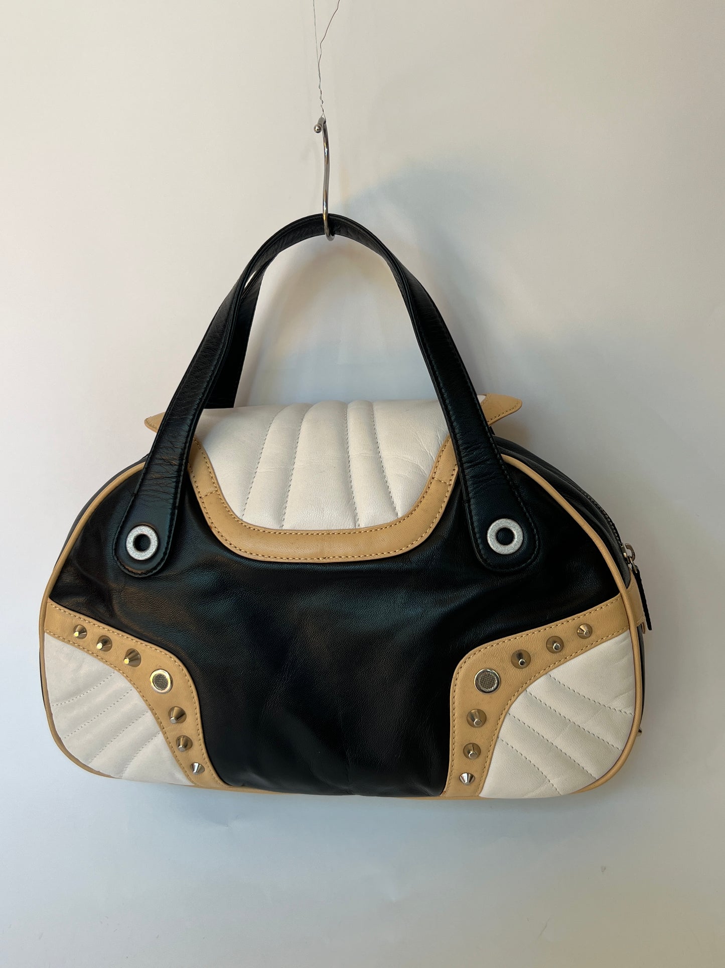 Cavalli Freedom Y2K Studded Leather Bag