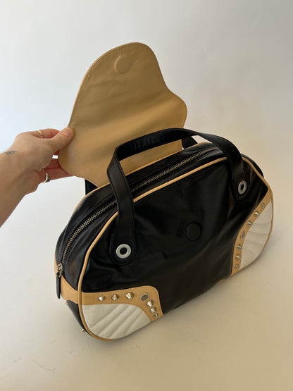 Cavalli Freedom Y2K Studded Leather Bag