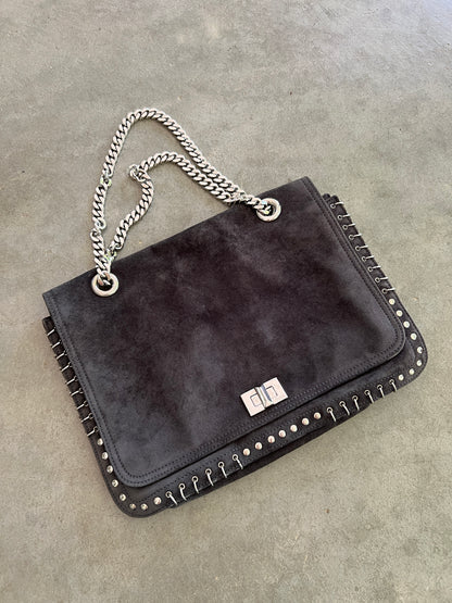 Pucci Suede Peirced Shoulder Bag