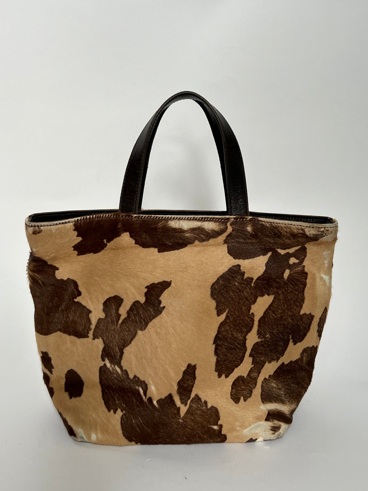 Distressed Mini Cowhide Tote