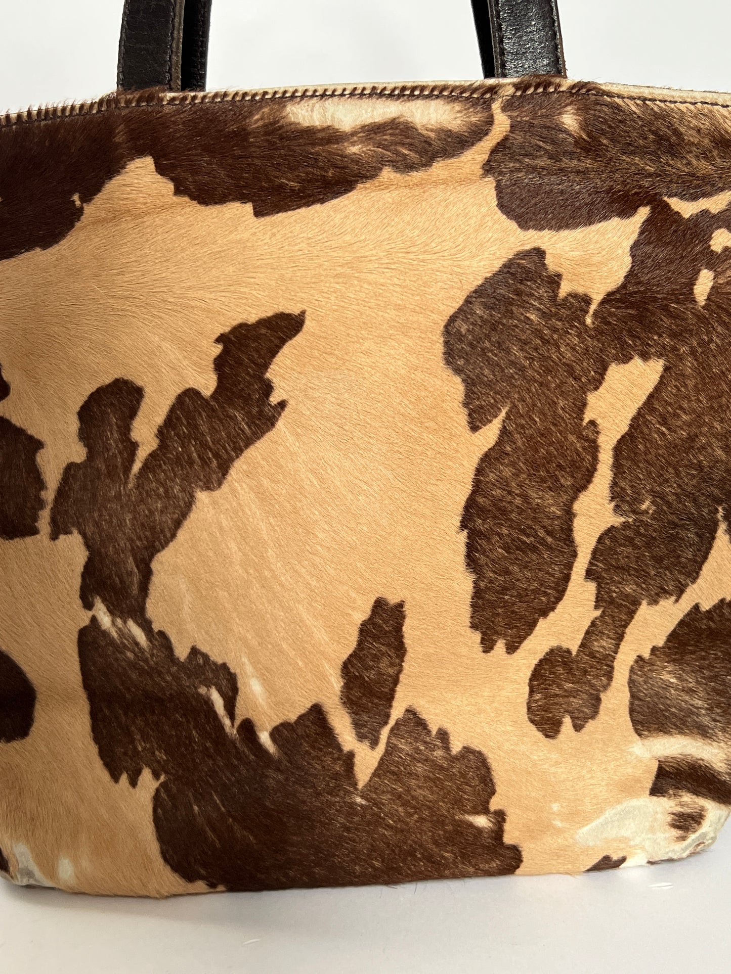 Distressed Mini Cowhide Tote