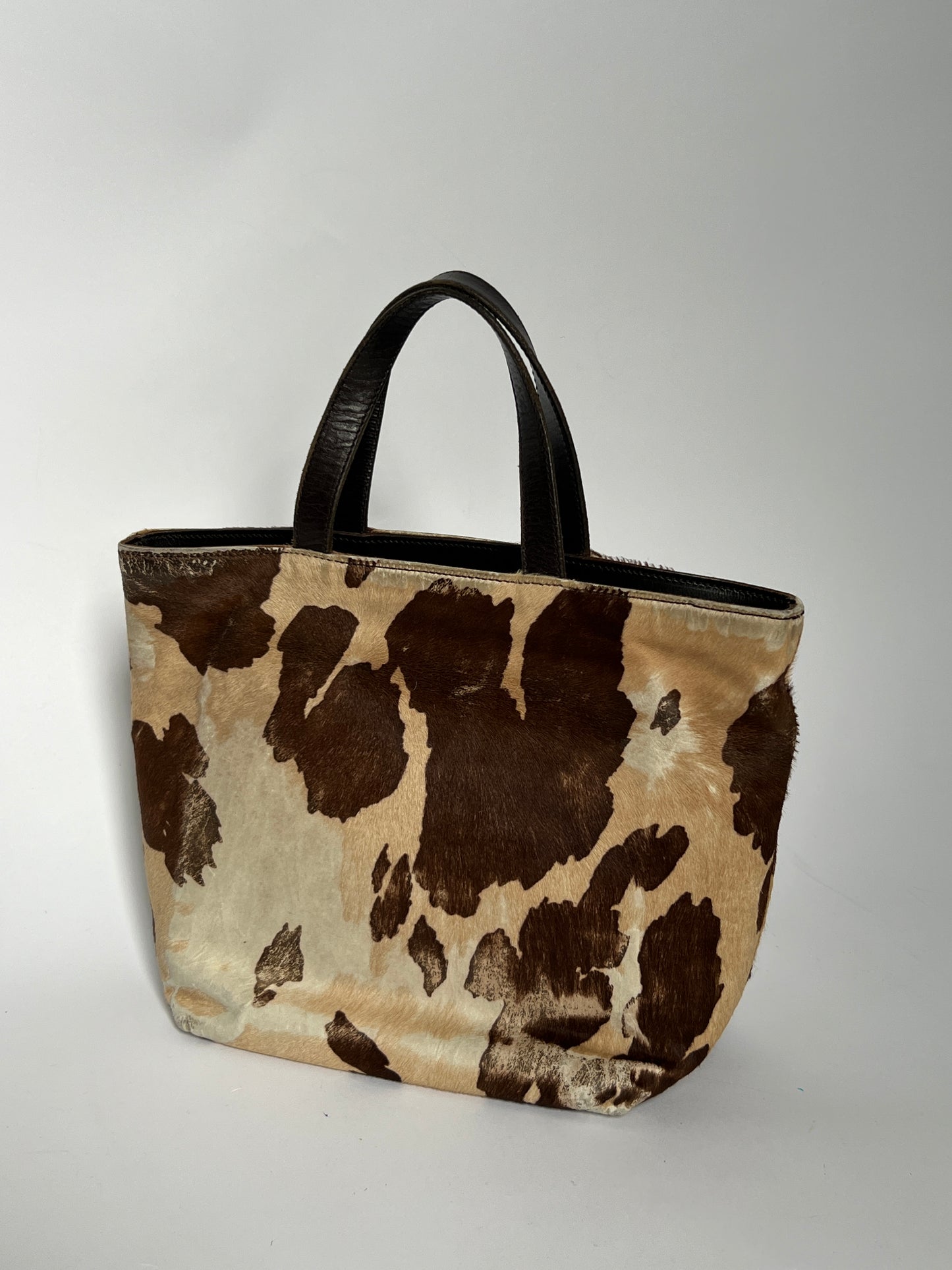 Distressed Mini Cowhide Tote