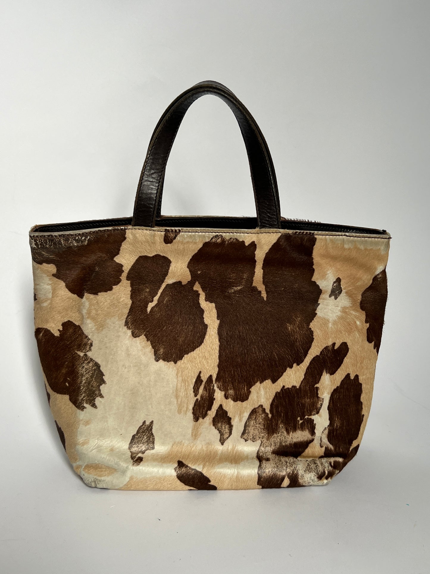 Distressed Mini Cowhide Tote