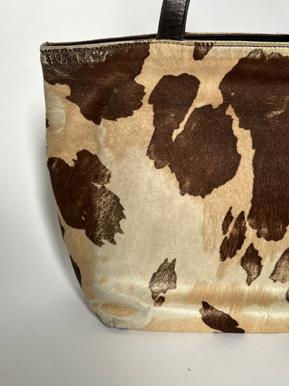 Distressed Mini Cowhide Tote