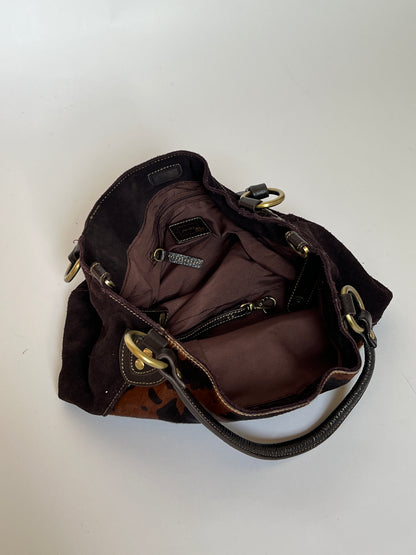 Brown Suede Cowhide Bag