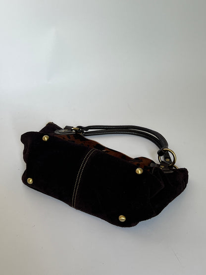 Brown Suede Cowhide Bag