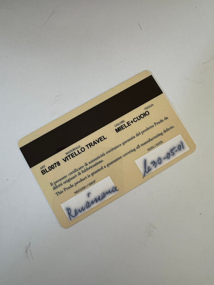 Prada Vitello Perforated Leather Bowler Bag (2001)