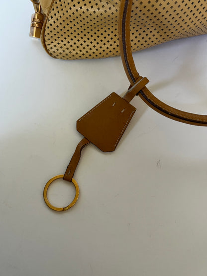 Prada Vitello Perforated Leather Bowler Bag (2001)