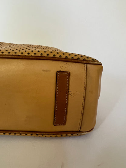 Prada Vitello Perforated Leather Bowler Bag (2001)