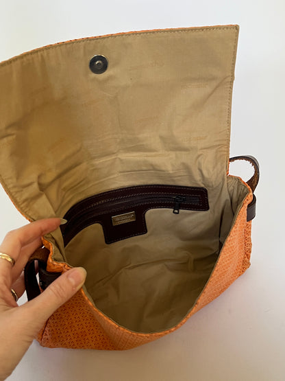 Fendissime by Fendi Textured Leather Shoulder Bag