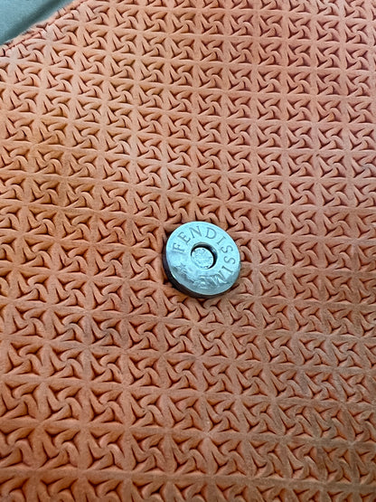 Fendissime by Fendi Textured Leather Shoulder Bag