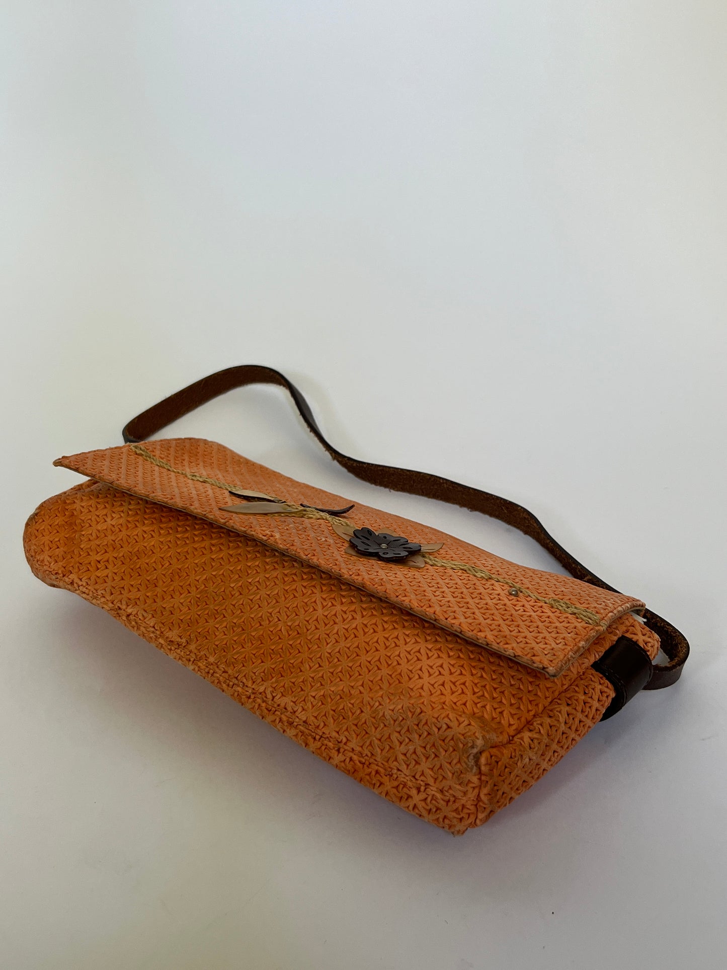 Fendissime by Fendi Textured Leather Shoulder Bag