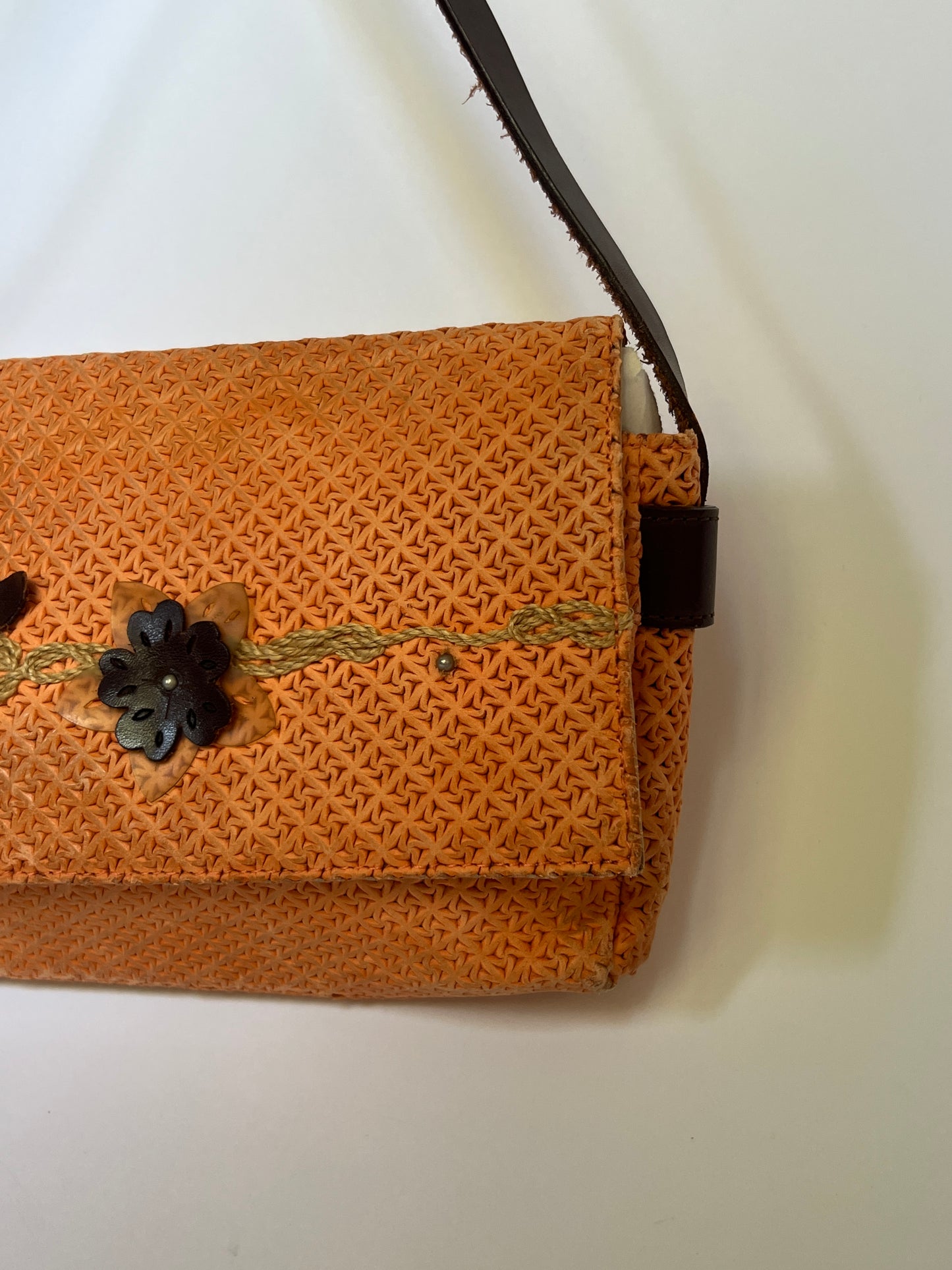 Fendissime by Fendi Textured Leather Shoulder Bag