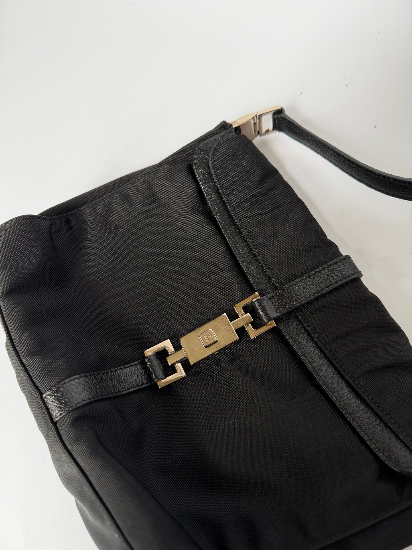 Gucci Black Canvas Jackie Shoulder Bag