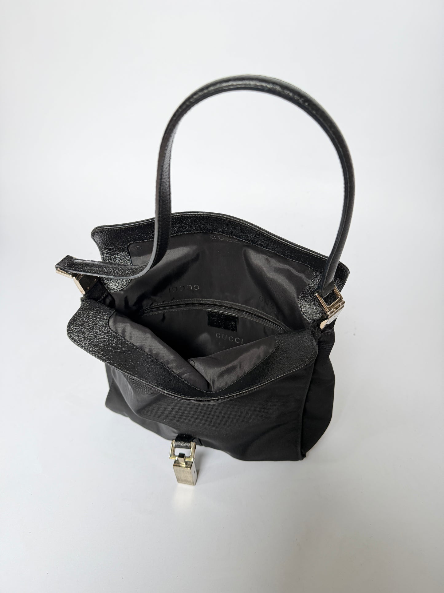 Gucci Black Canvas Jackie Shoulder Bag