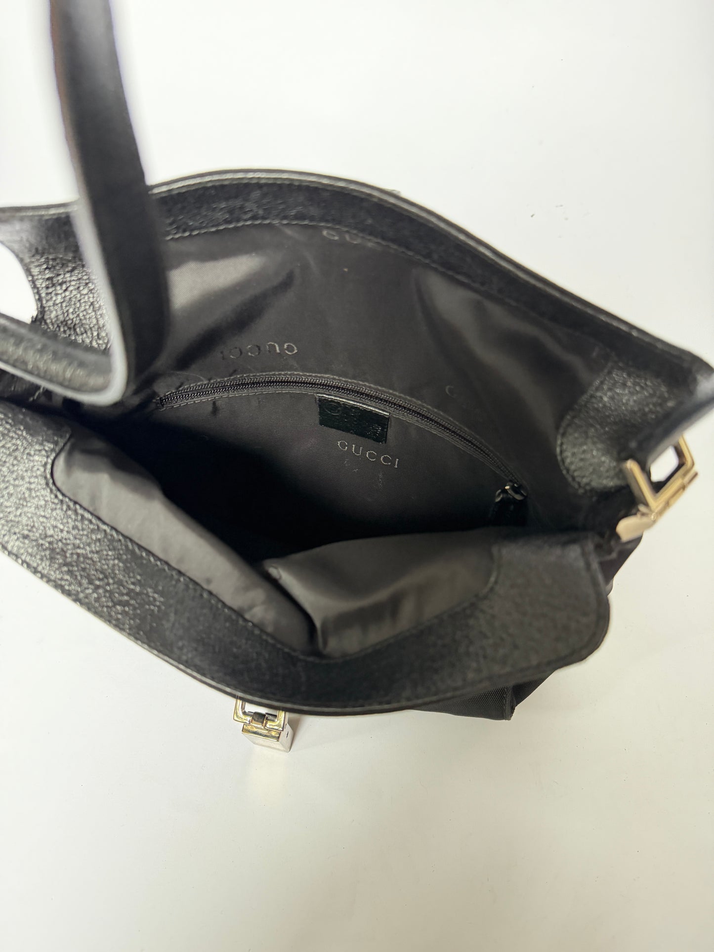 Gucci Black Canvas Jackie Shoulder Bag