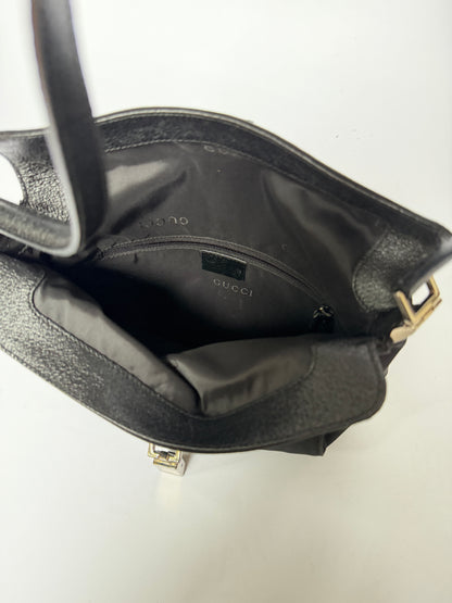 Gucci Black Canvas Jackie Shoulder Bag