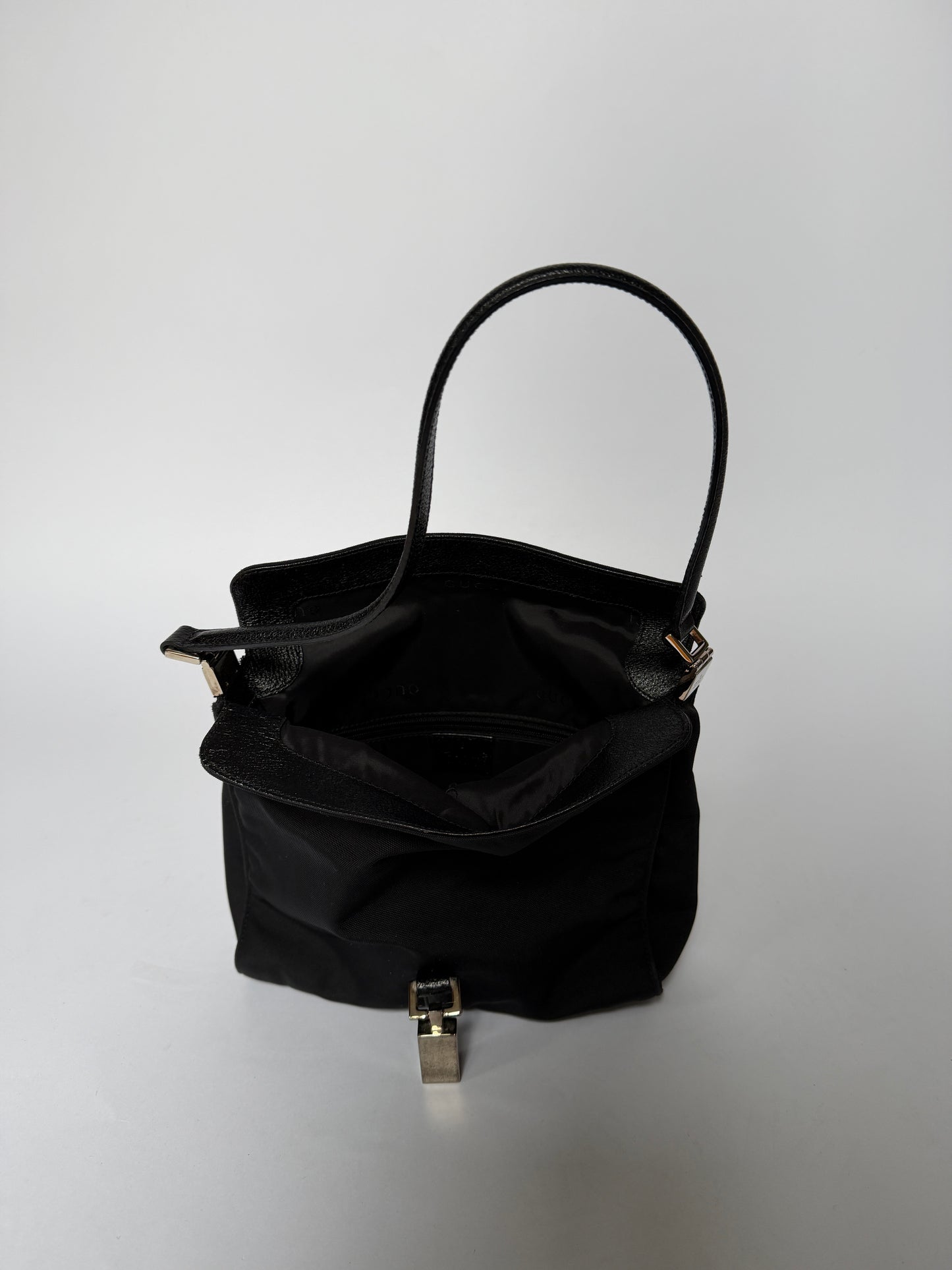 Gucci Black Canvas Jackie Shoulder Bag