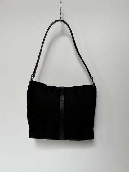 Gucci Black Canvas Jackie Shoulder Bag