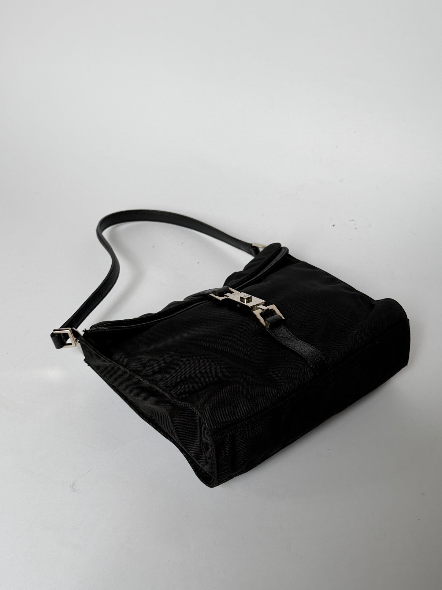 Gucci Black Canvas Jackie Shoulder Bag