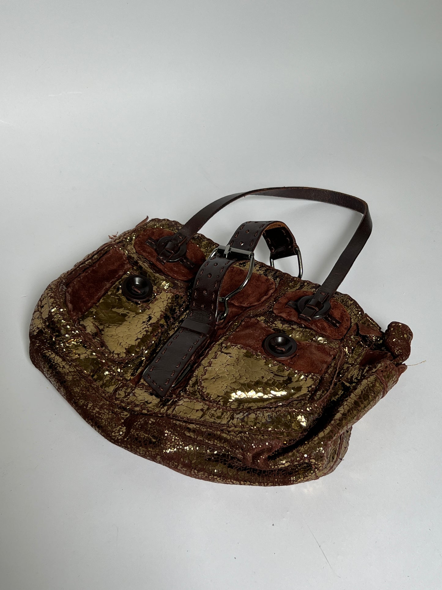 Gold Y2K Buckle Bag