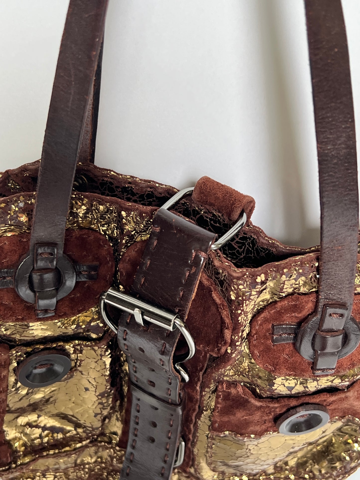 Gold Y2K Buckle Bag