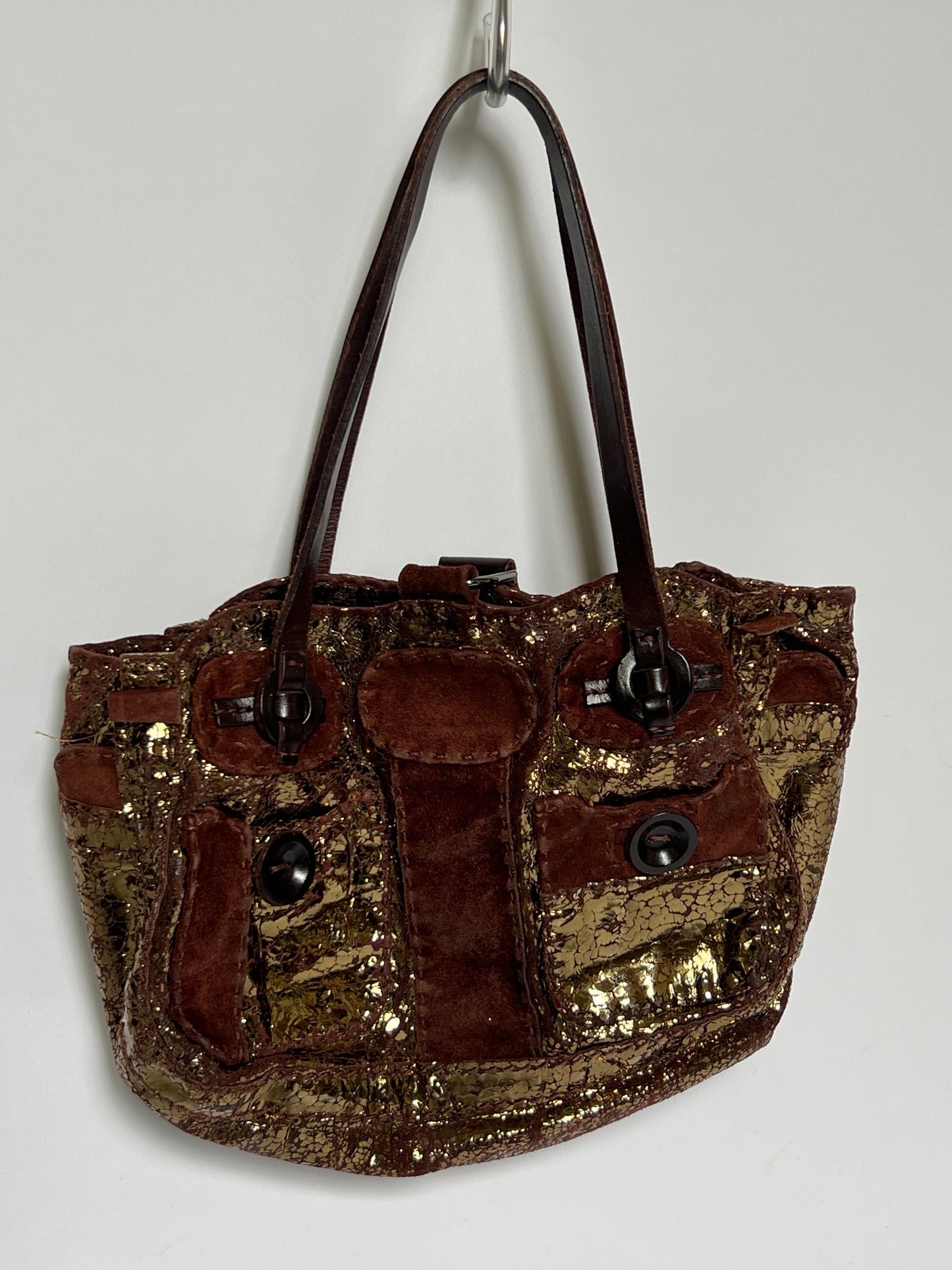 Gold Y2K Buckle Bag