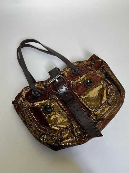 Gold Y2K Buckle Bag