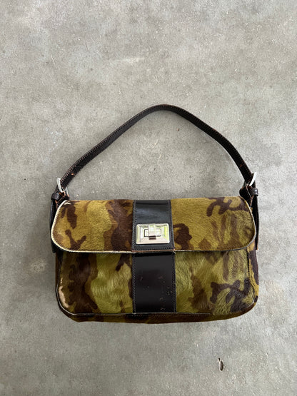J&M Davidson Pony Hair Camo Shoulder Bag