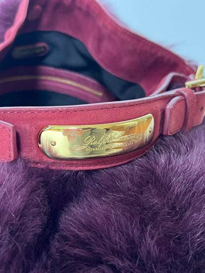 Ralph Lauren Faux Fur Large Hobo Bag