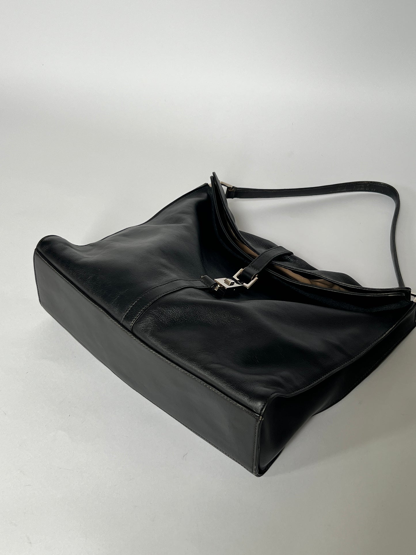 Gucci Jackie Black Leather Shoulder Bag