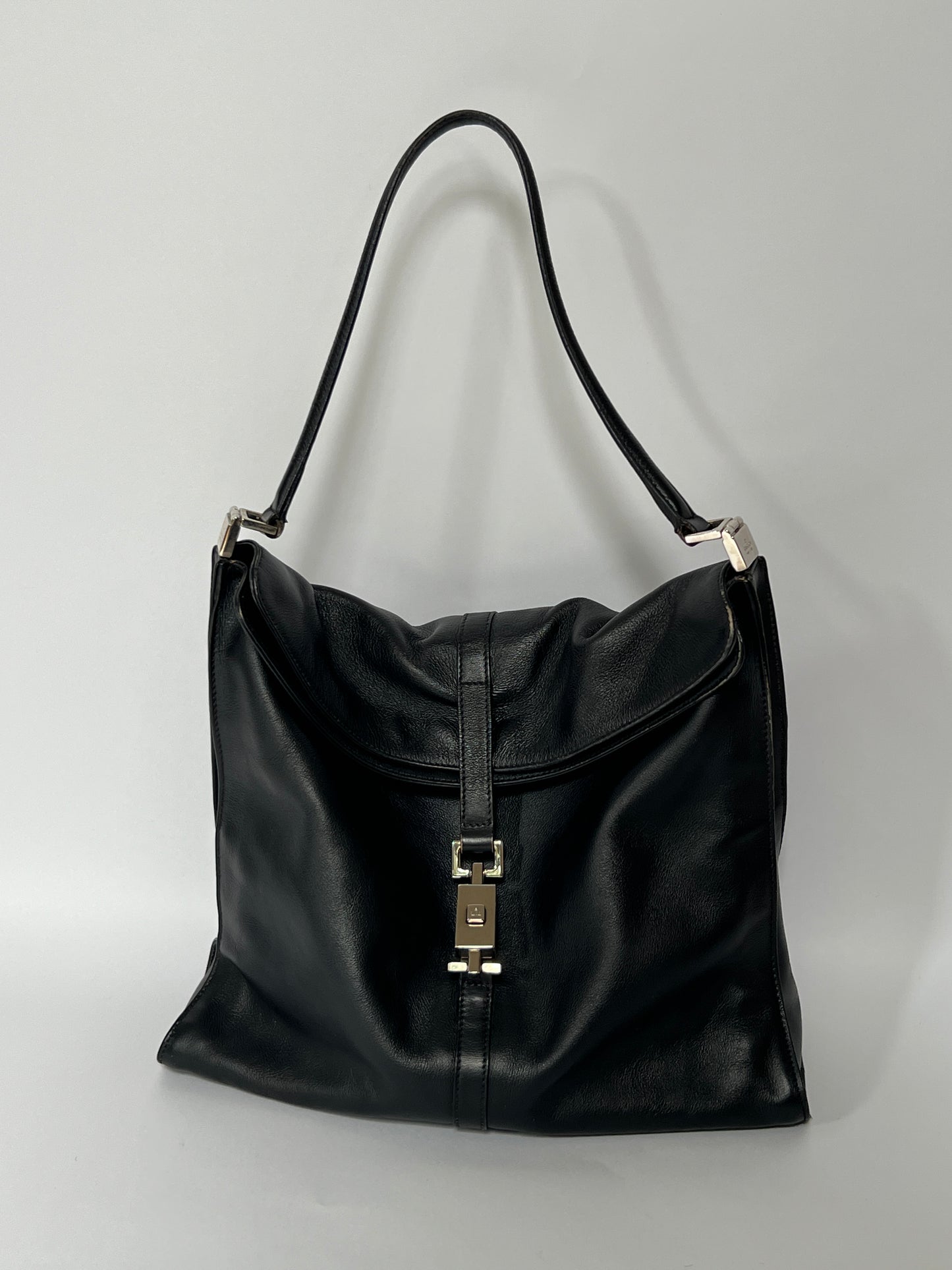 Gucci Jackie Black Leather Shoulder Bag