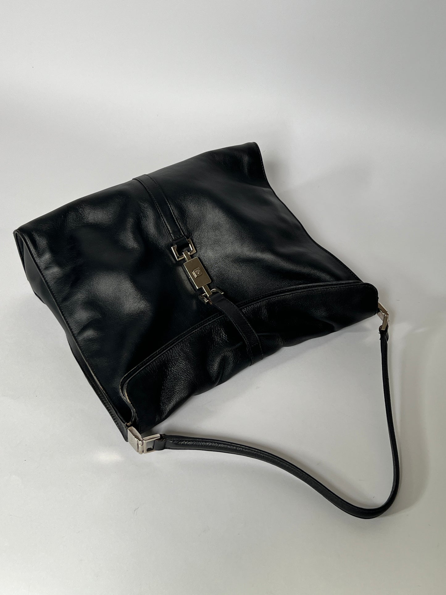 Gucci Jackie Black Leather Shoulder Bag