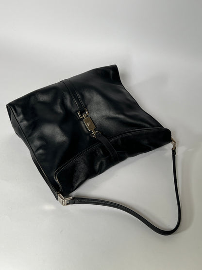 Gucci Jackie Black Leather Shoulder Bag