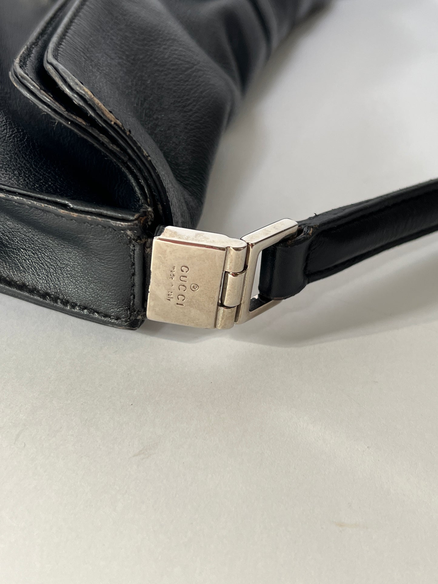Gucci Jackie Black Leather Shoulder Bag