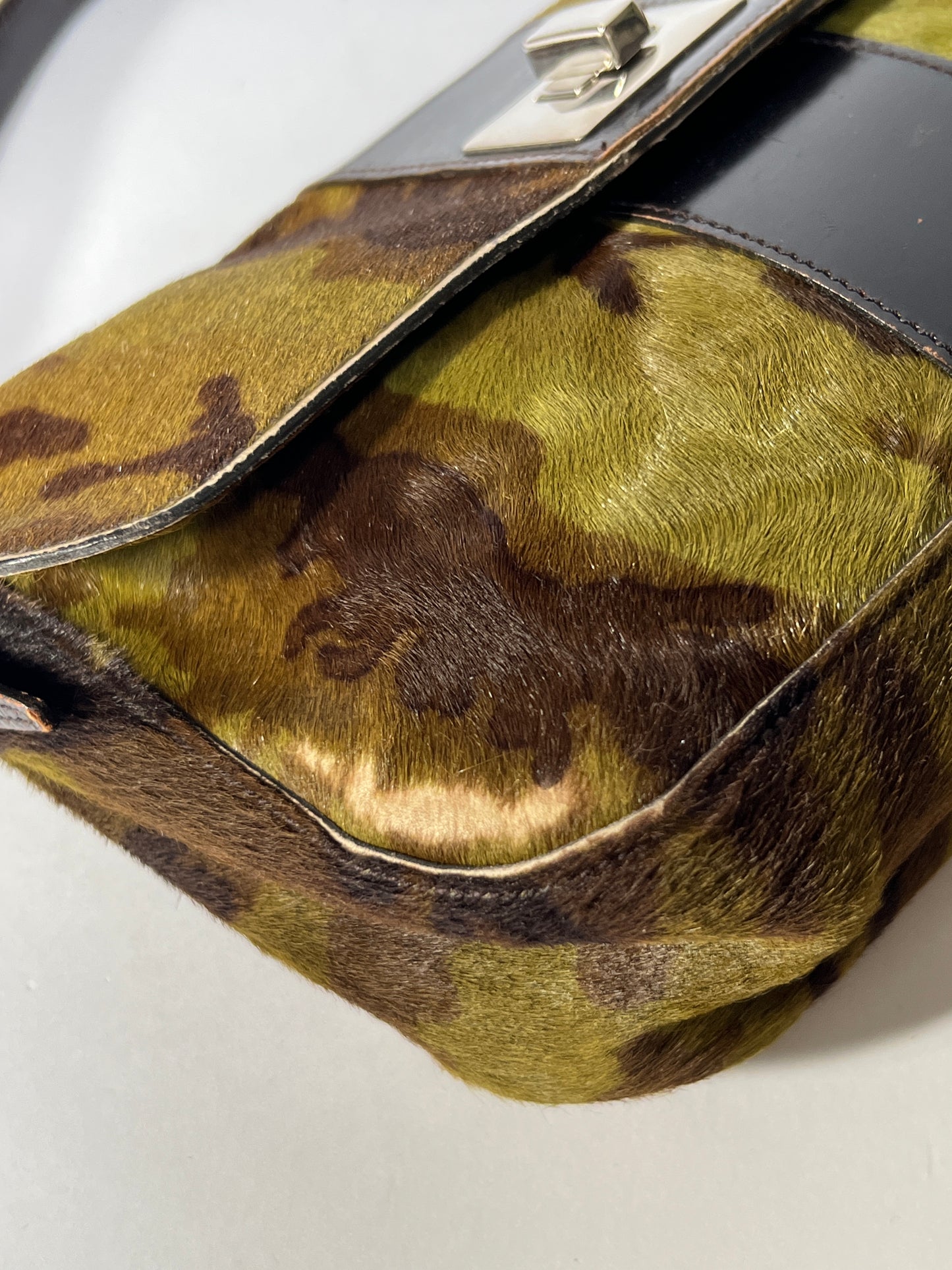 J&M Davidson Pony Hair Camo Shoulder Bag