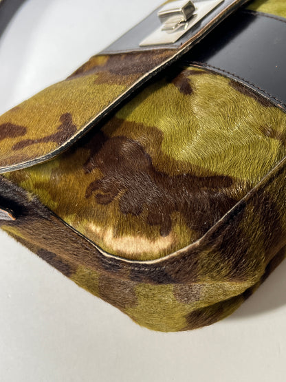 J&M Davidson Pony Hair Camo Shoulder Bag