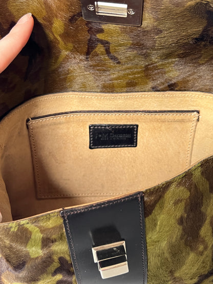 J&M Davidson Pony Hair Camo Shoulder Bag