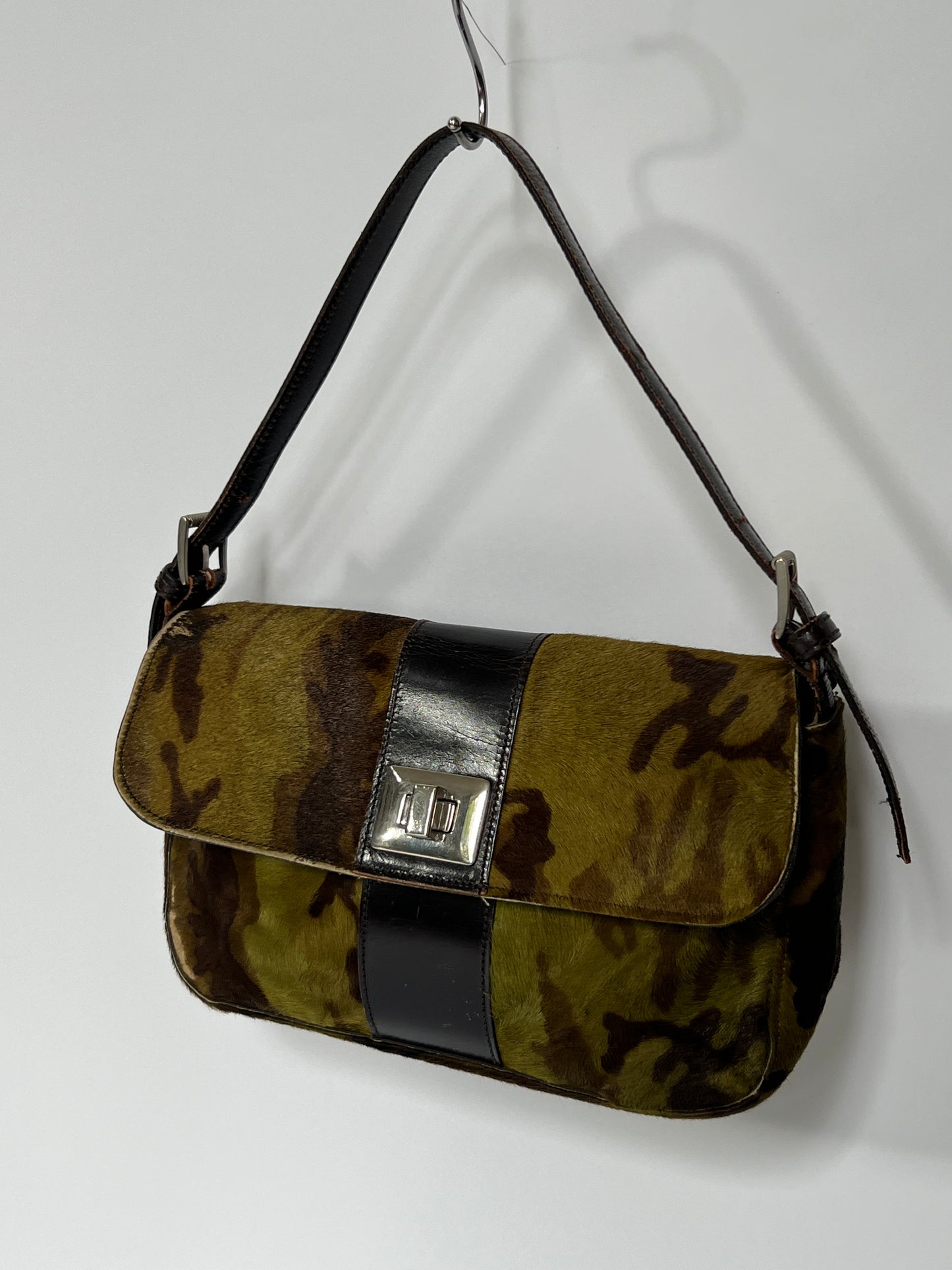 J&M Davidson Pony Hair Camo Shoulder Bag