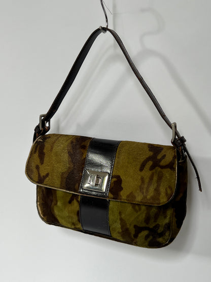 J&M Davidson Pony Hair Camo Shoulder Bag