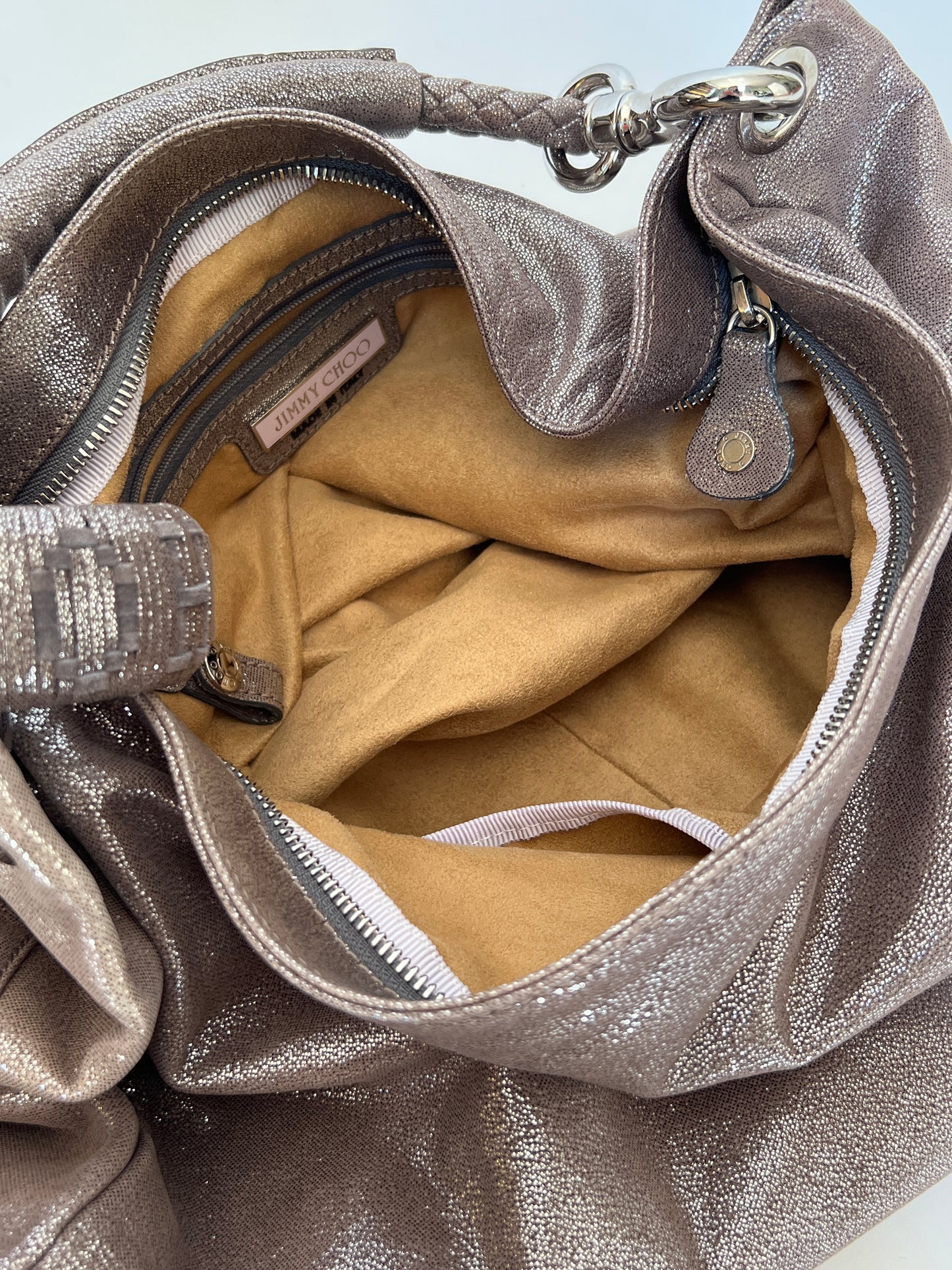 Jimmy Choo Metallic Bangle Bag