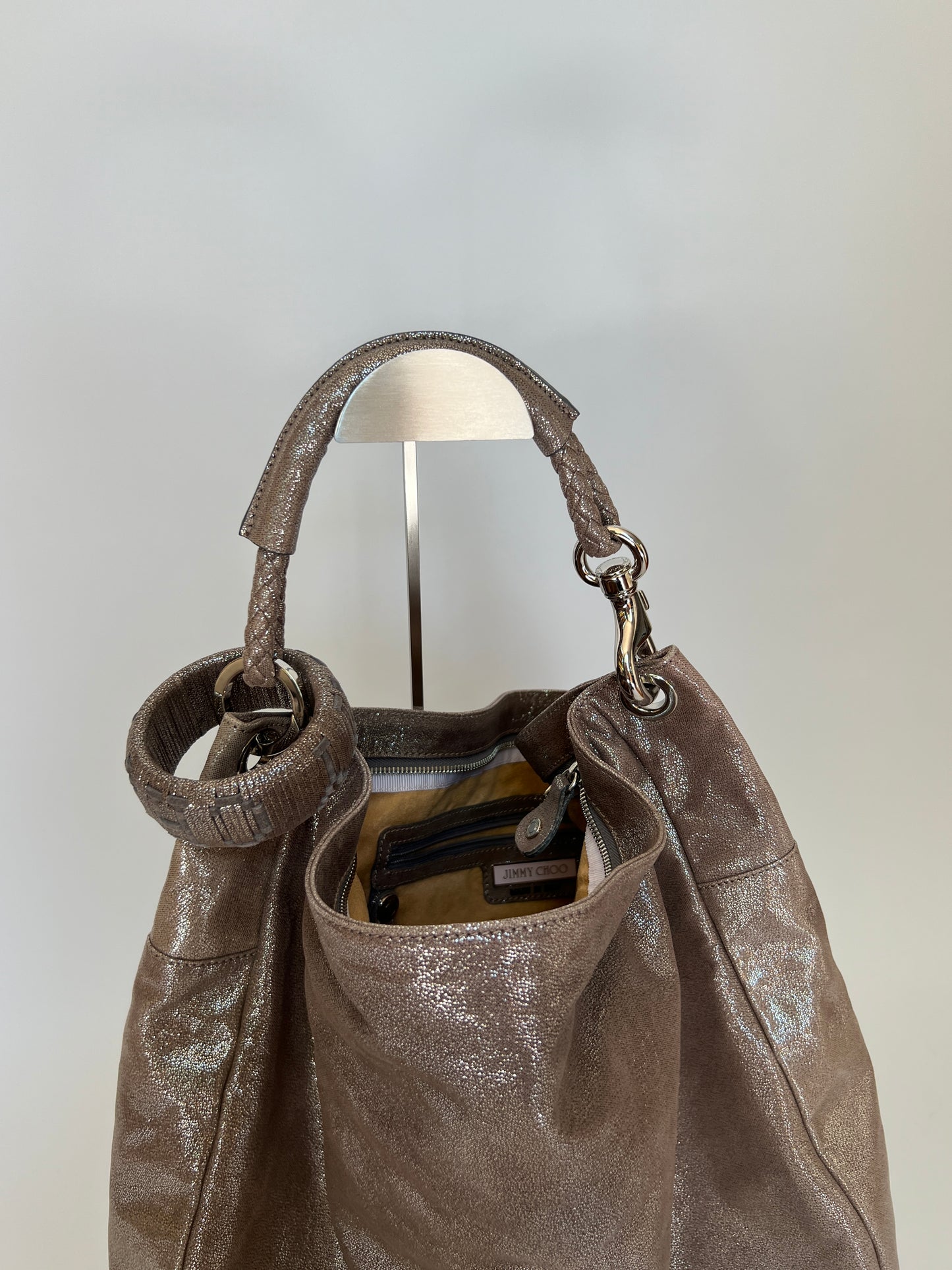 Jimmy Choo Metallic Bangle Bag