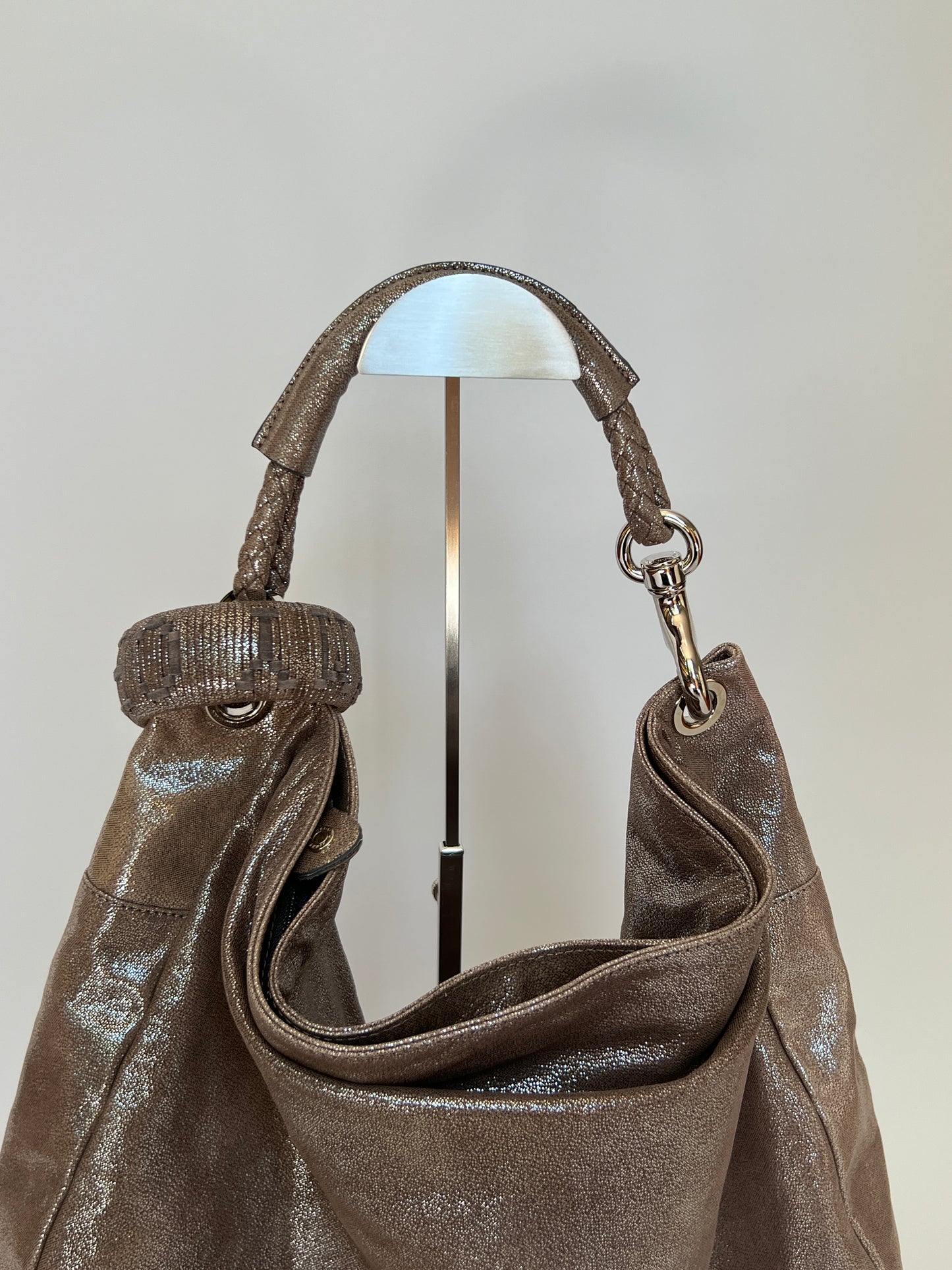 Jimmy Choo Metallic Bangle Bag