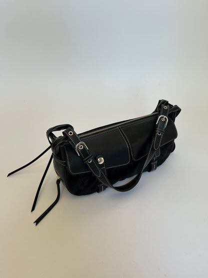 Double Pocket Pony Hair Bag