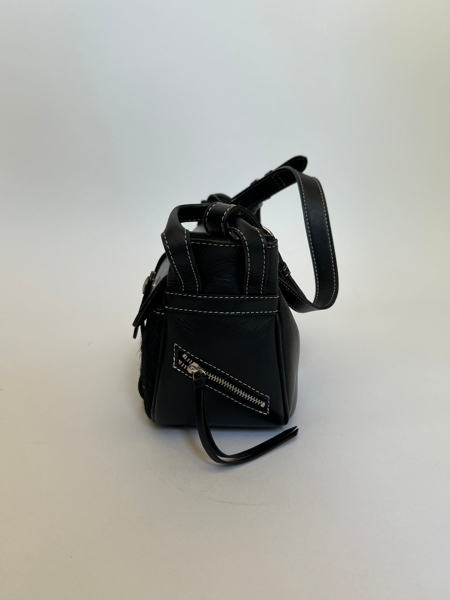 Double Pocket Pony Hair Bag