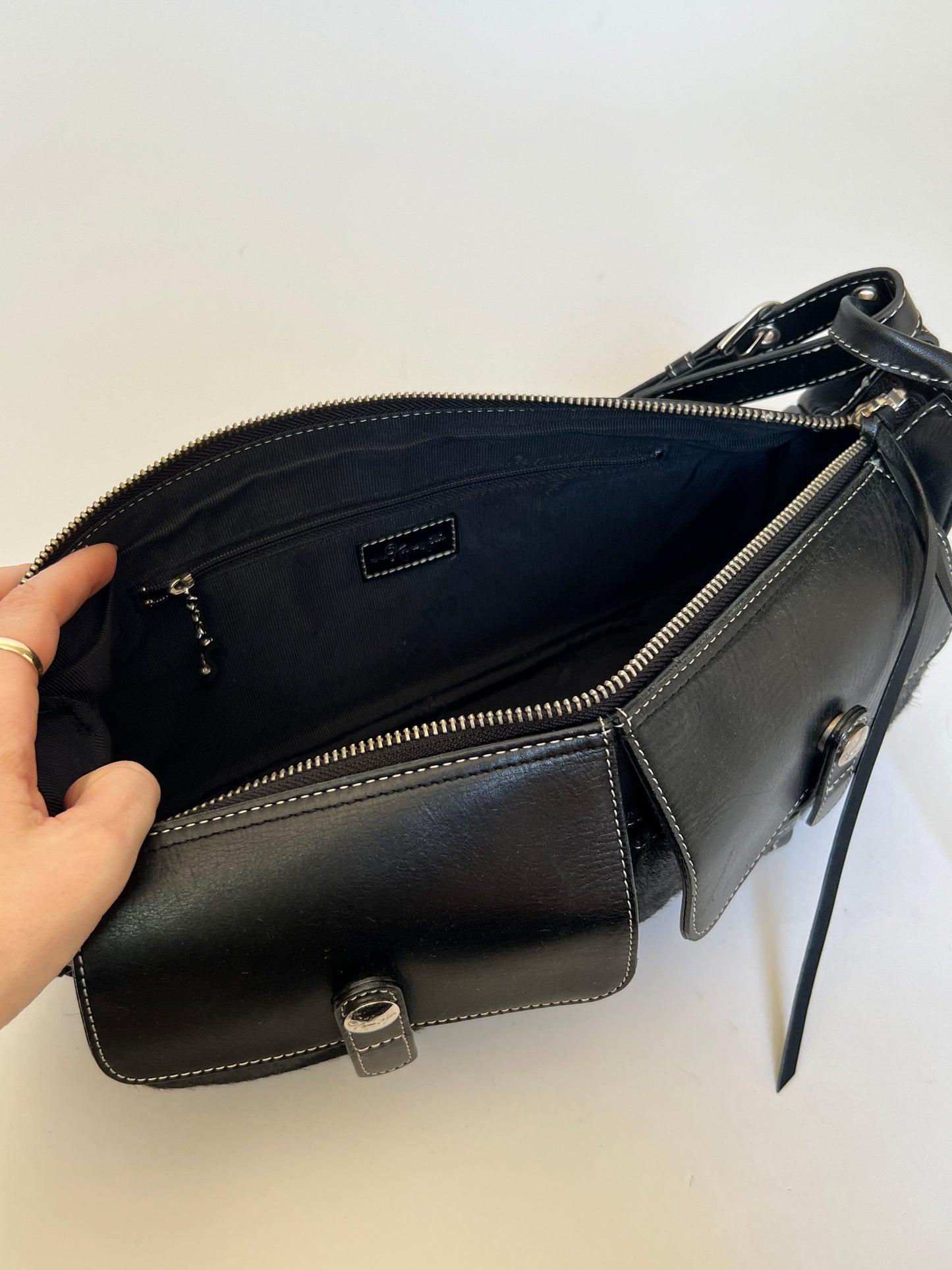Double Pocket Pony Hair Bag