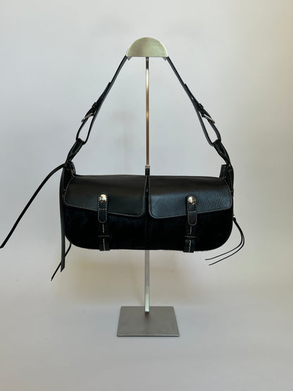 Double Pocket Pony Hair Bag